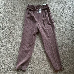 Ankle high-rise dress pants